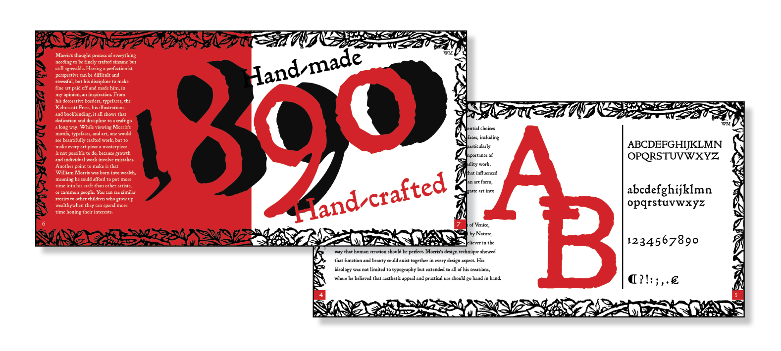 Type Specimen cover back mockup